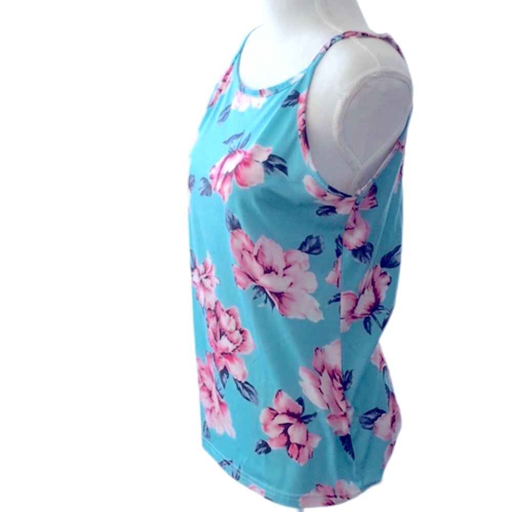 Ouges Women's  Floral Print Tanks Size S